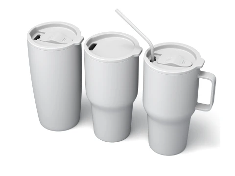 Travel mug tumbler set 3D Model