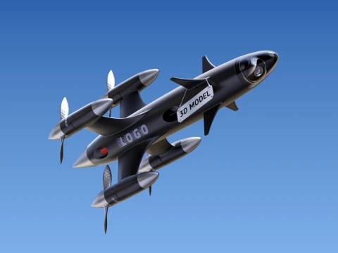 High speed drone 3D Model