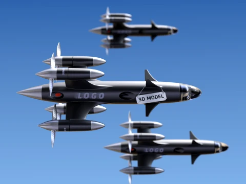 High speed drone 3D Model