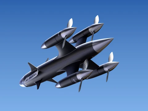 High speed drone 3D Model