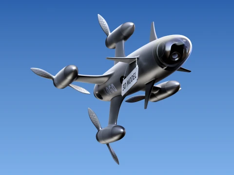 High speed drone 3D Model