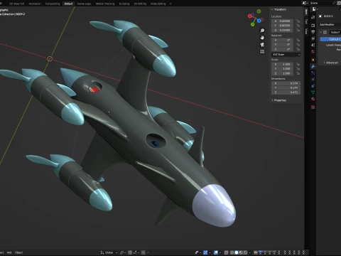 High speed drone 3D Model