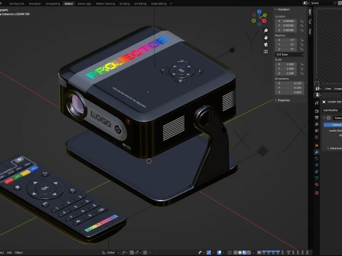 Portable Projector 3D Model