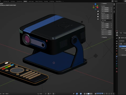 Portable Projector 3D Model