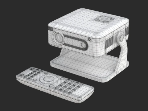 Portable Projector 3D Model