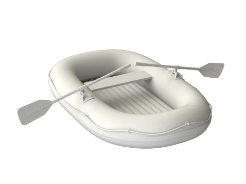 Small Inflatable Boat 3D Model
