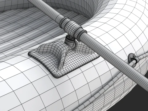 Small Inflatable Boat 3D Model