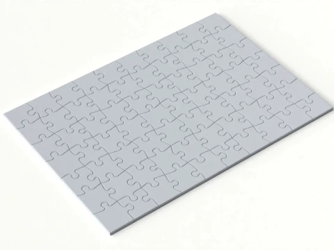 Animated Jigsaw Puzzle Transition 3D Model
