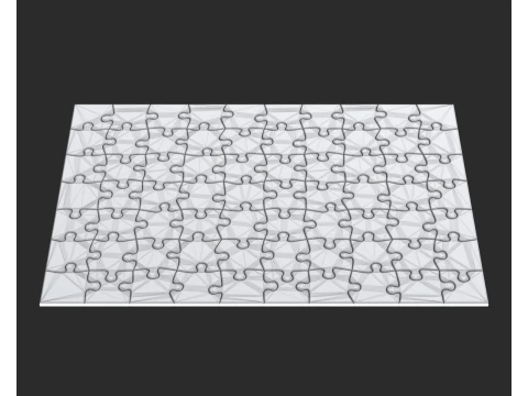 Animated Jigsaw Puzzle Transition 3D Model