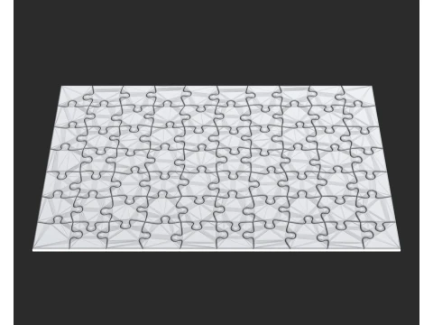 Animated Jigsaw Puzzle Transition 3D Model