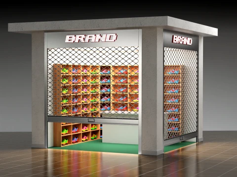 Roll Up Mesh Shutter Modello 3D