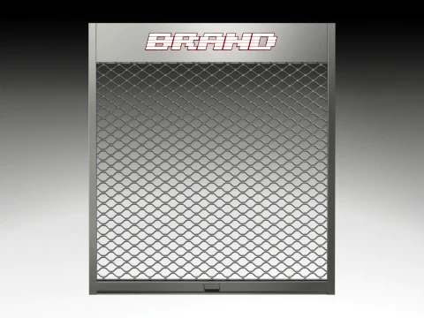 Roll Up Mesh Shutter 3D Model