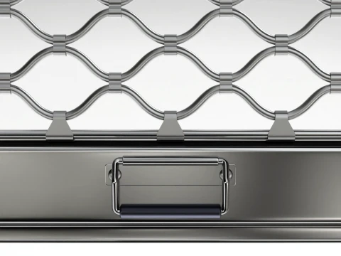 Roll Up Mesh Shutter 3D Model