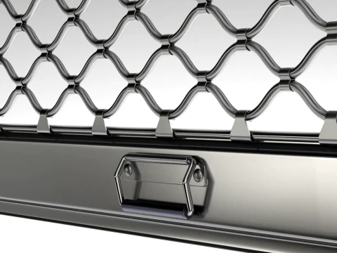 Roll Up Mesh Shutter 3D Model
