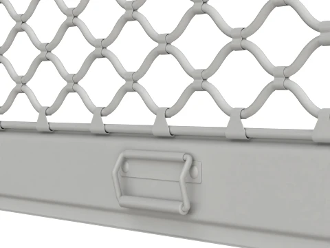 Roll Up Mesh Shutter 3D Model