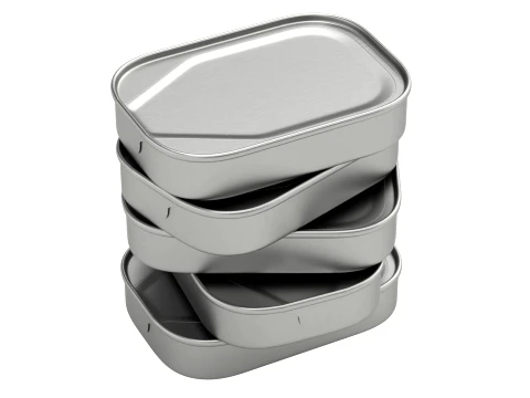 Animated sardine can 3D Model