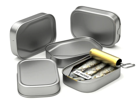 Animated sardine can 3D Model