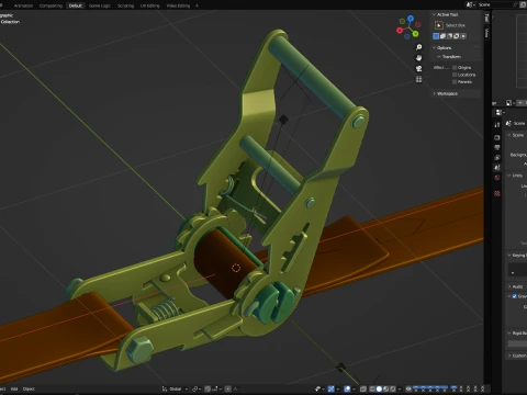 Ratchet Buckle 3D Model