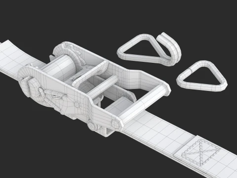 Ratchet Buckle 3D Model