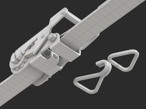 Ratchet Buckle 3D Model