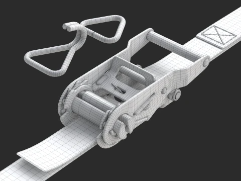 Ratchet Buckle 3D Model