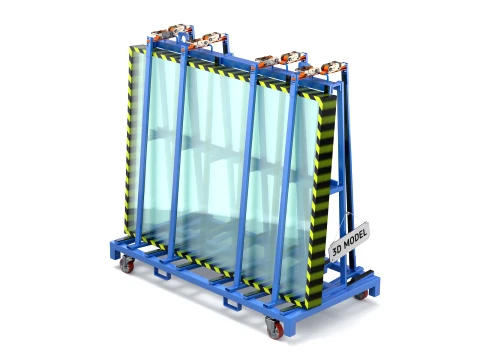 Glass Trolley 3D Model