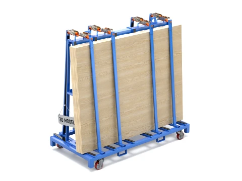 Glass Trolley 3D Model