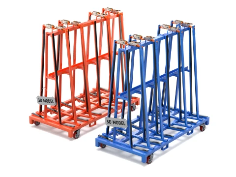 Glass Trolley 3D Model
