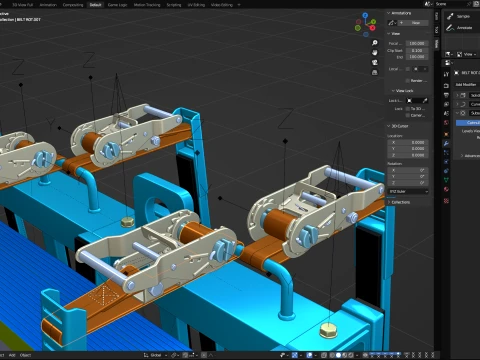 Glass Trolley 3D Model