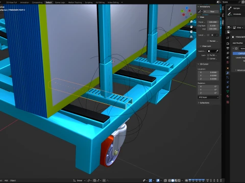 Glass Trolley 3D Model
