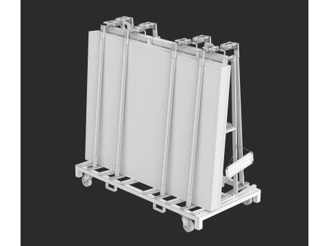 Glass Trolley 3D Model