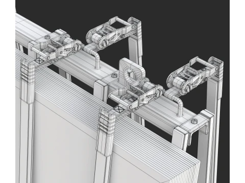 Glass Trolley 3D Model