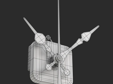 Wall Clock Mechanism 3D Model