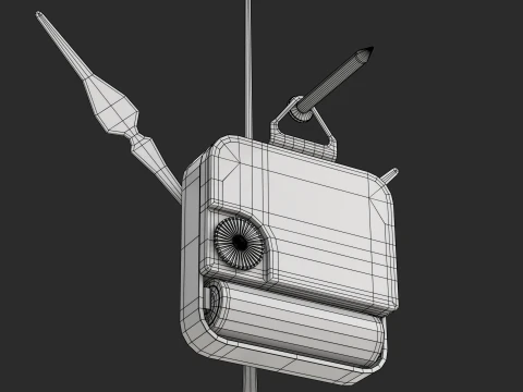 Wall Clock Mechanism 3D Model