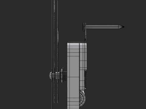 Wall Clock Mechanism 3D Model