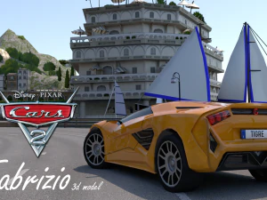 Fabrizio from Cars 2 3D Model