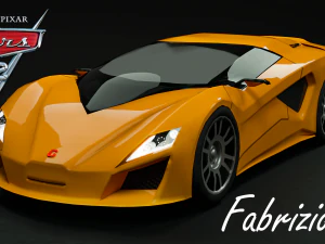 Fabrizio from Cars 2 3D Model