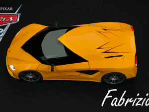 Fabrizio from Cars 2 3D Model