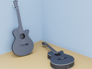 Acoustic guitar 3Dモデル