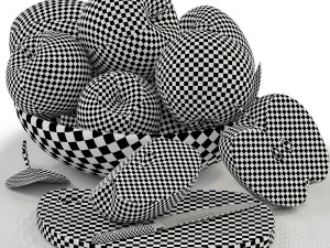 Bowl of apples 3D Model