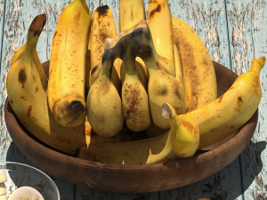 Bowl of bananas Modelo 3D