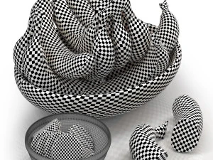 Bowl of bananas 3D Model