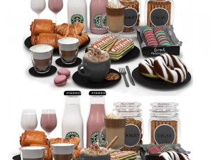 Breakfast Set 02 3D-Modell