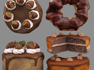 Cake collection 3D मॉडल