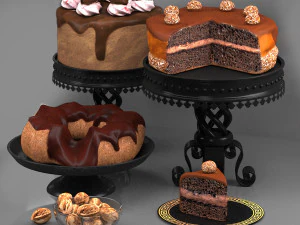 Cake collection 3D Model