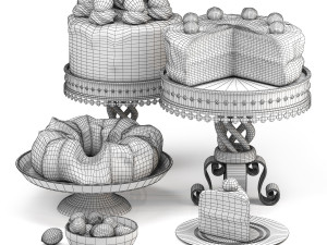 Cake collection Model 3D