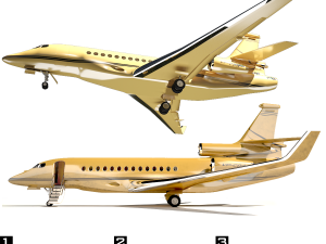 Private jet Modelo 3D