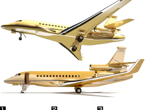 Private jet 3D Model