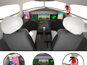 Private jet Modelo 3D