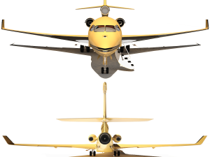 Private jet Modelo 3D